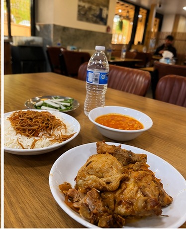 Roast chicken with rice