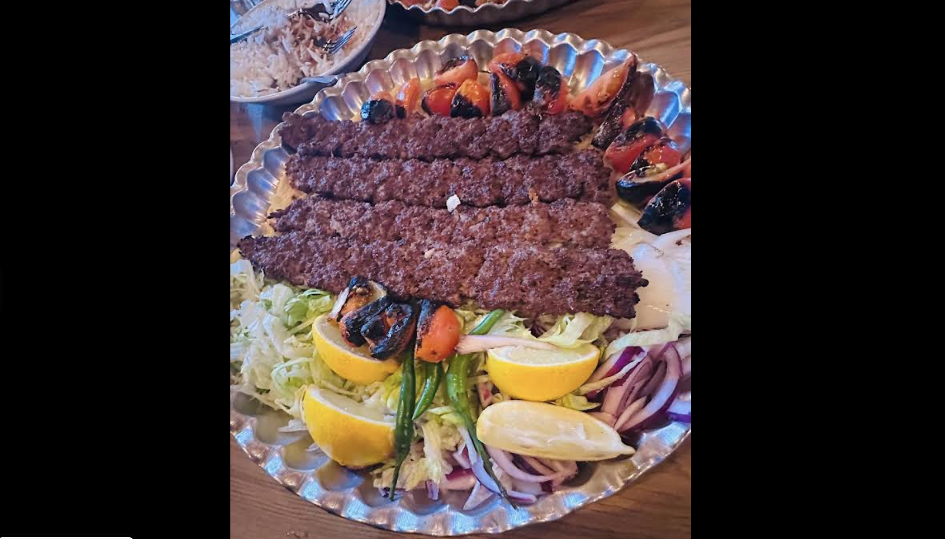 Mixed kebab and chicken on the grill